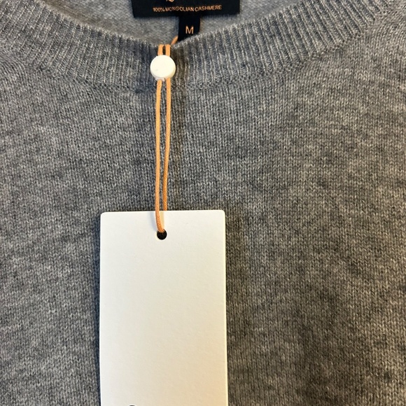 NWT Quince Women’s 100% Mongolian Cashmere Tee Grey Size Medium - Picture 3 of 6